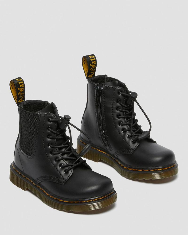 Botas Casuales Dr Martens Toddler 1460 Harper Cuero Niños Negros | MX 158AHK